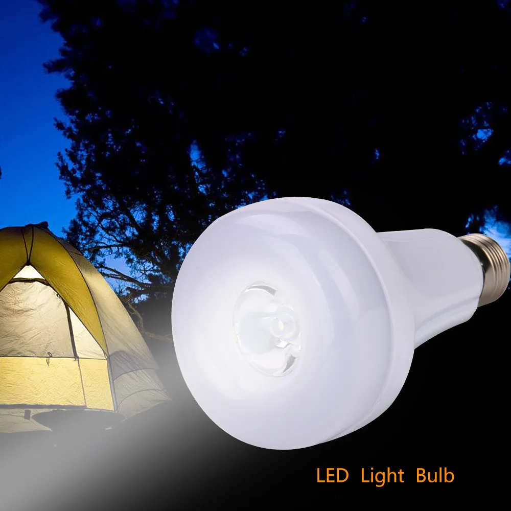 LED E27 Energy Saving Rechargeable Intelligent Light Bulb Lamp Emergency Lights