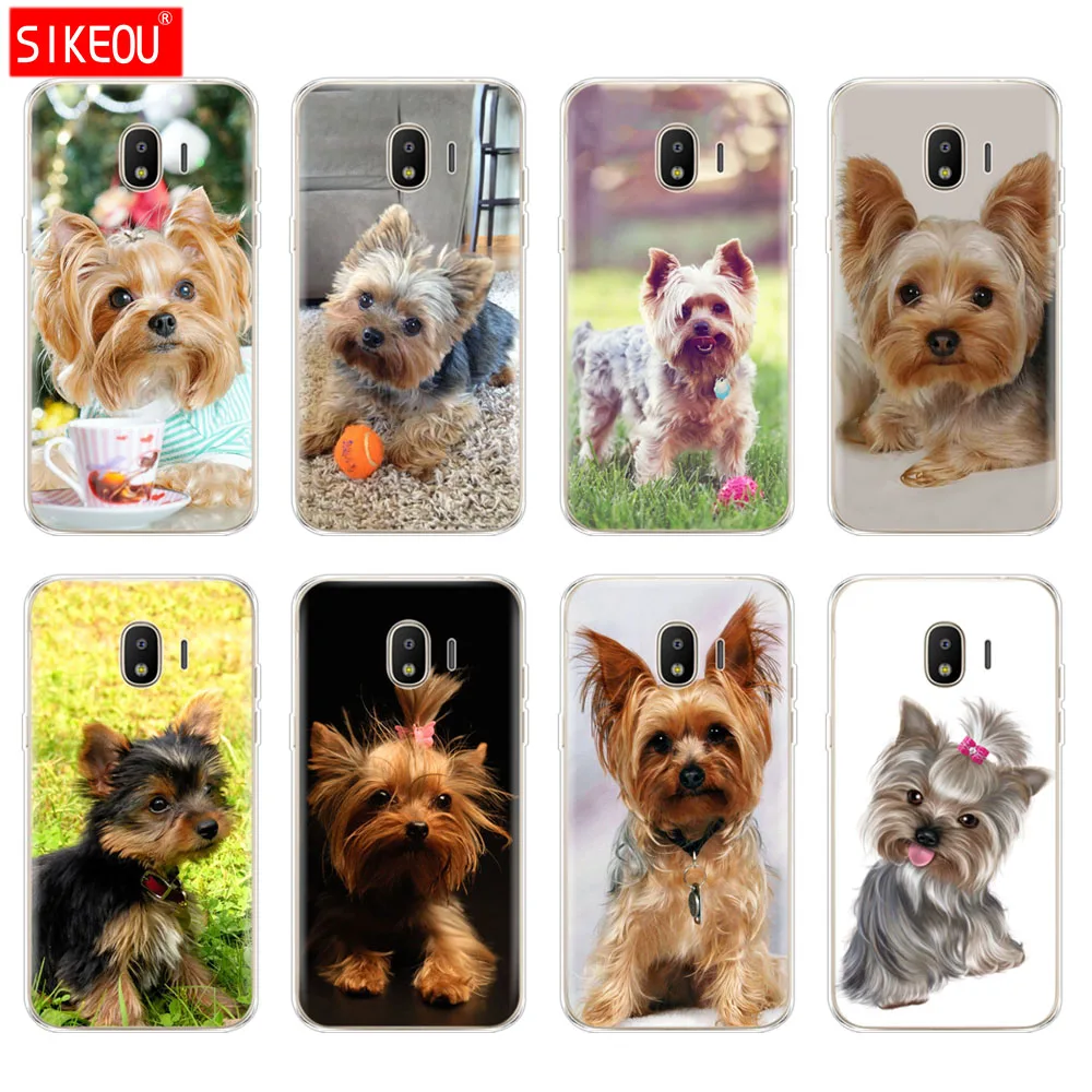

case for Samsung galaxy J2 core J8 j6 j4 PLUS 2018 cover case for samsung galaxy s10 SE plus yorkshire terrier dog puppy