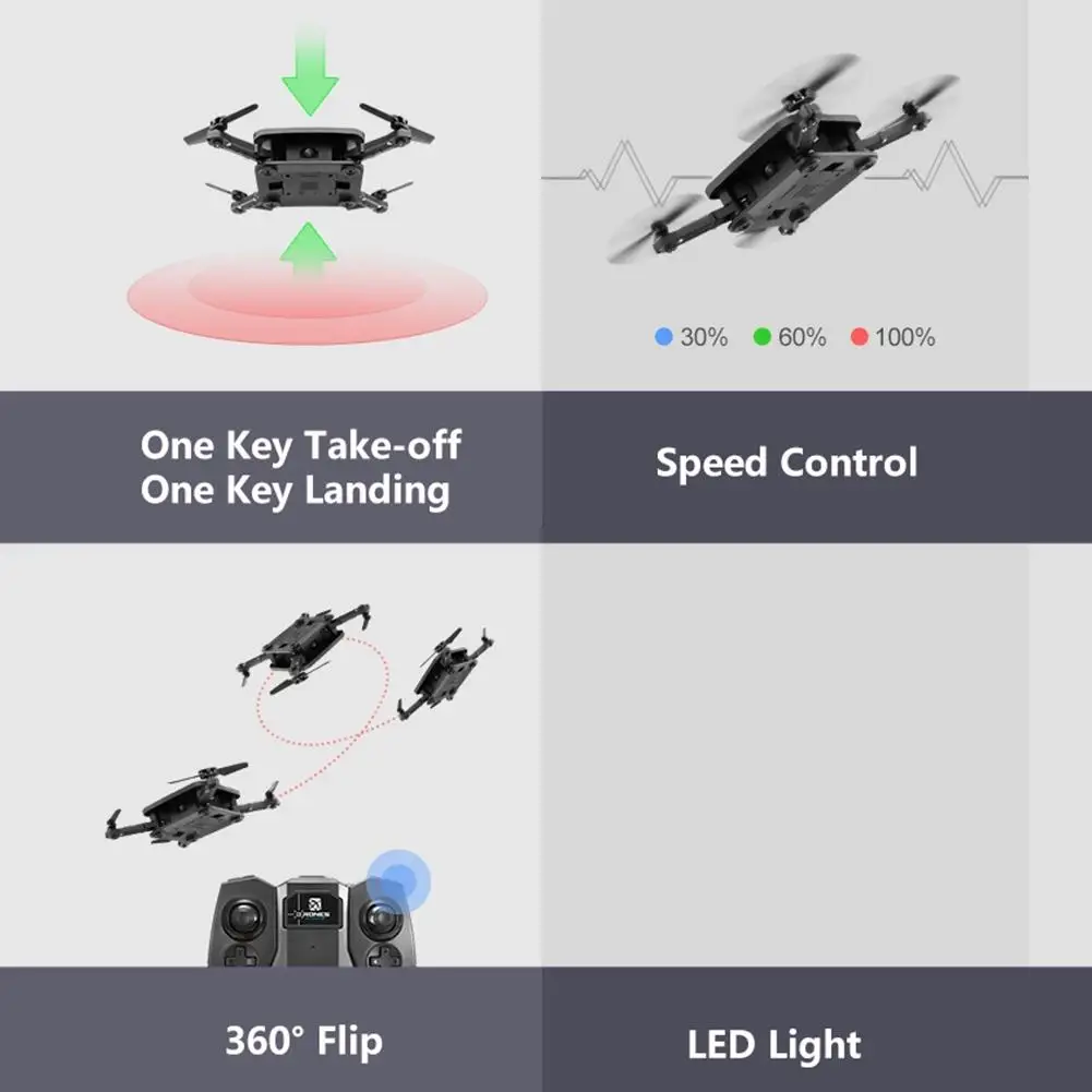 LeadingStar Новый 7 см мини Drone нмиц S1 Aititude держать Вертолет игрушки складной селфи Дрон Wi-Fi в режиме реального времени складной helicopt