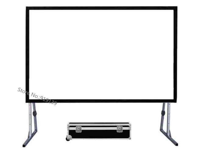 150 inch 16 to 9 fast folding projection screen pic 1