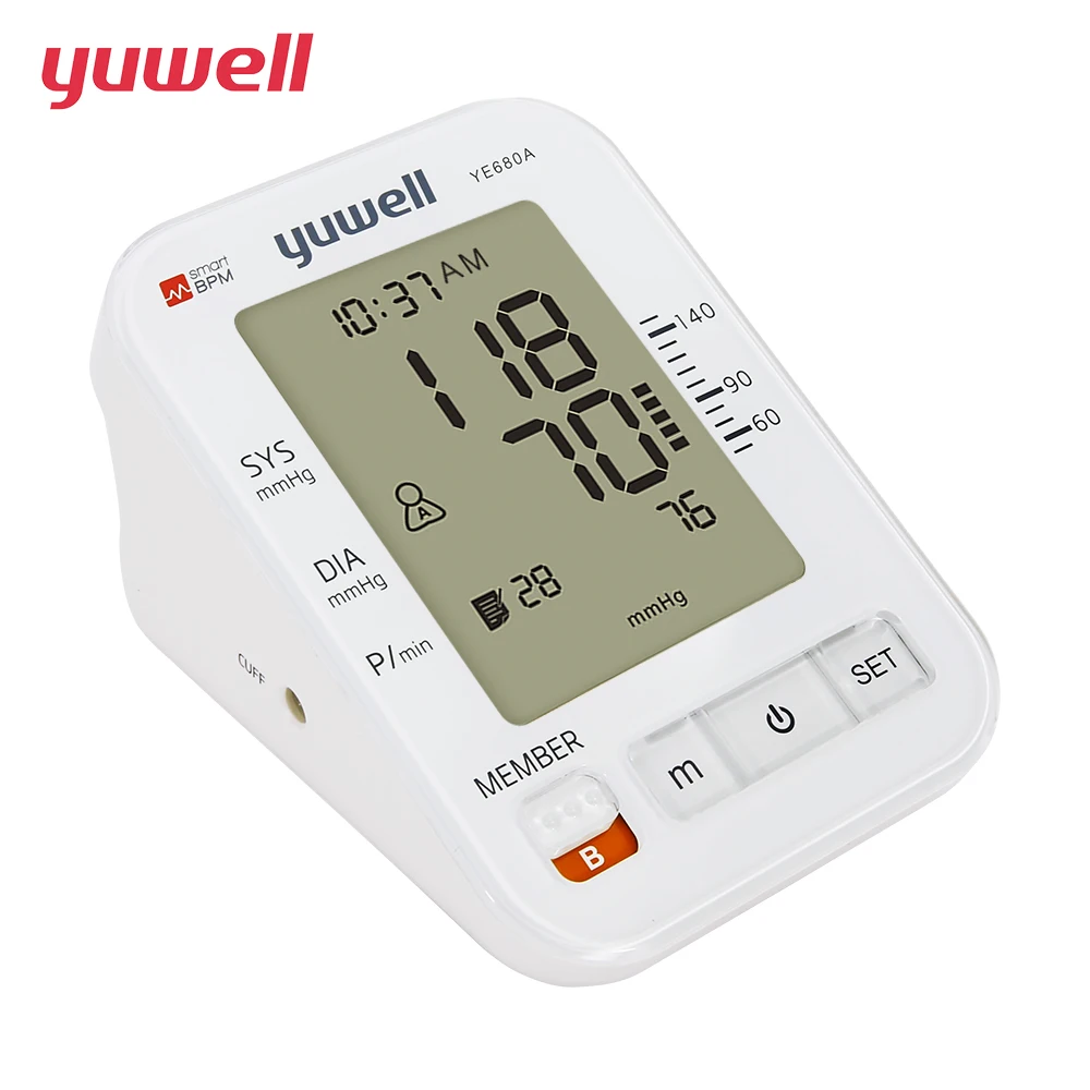 Preise Yuwell Blutdruck Monitor Intelligente Druck Blutdruckmessgerät Heartbeats Medizinische Ausrüstung CE