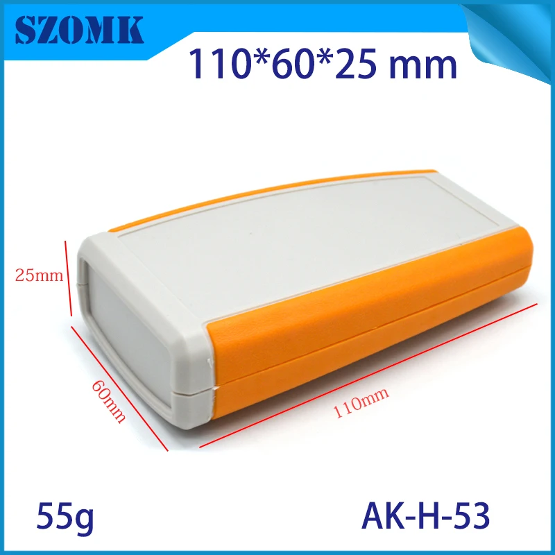 

1 piece, 110*60*25mm hot selling abs material plastic handheld enclosure equipment control box customizable plastic project box