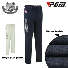 Новые детские спортивные штаны для гольфа одежда для гольфа для мальчиков детские осенне-зимние водонепроницаемые теплые флисовые брюки из полиэстера