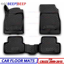 Для Chevrolet Cruze 2009- автомобильные Затопленные коврики ковры авто коврики пылезащитный нескользящий автомобильный Стайлинг украшение интерьера