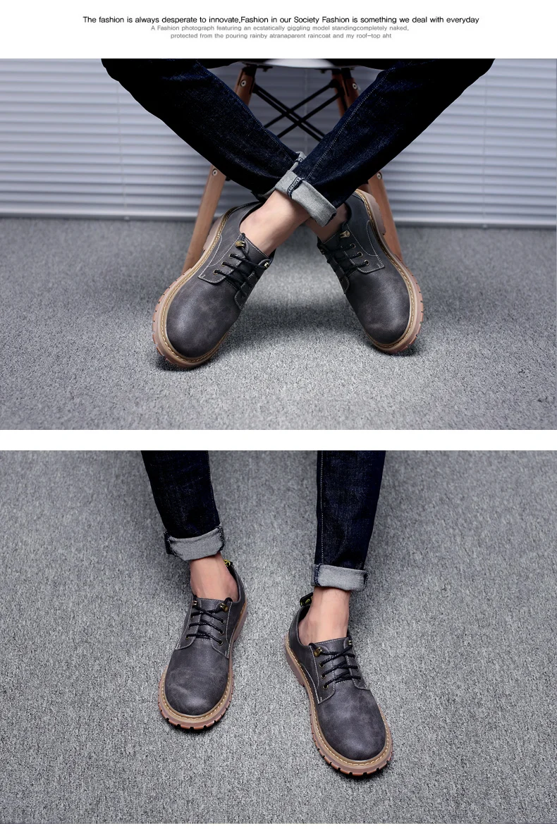 VANCAT/Высококачественная Мужская обувь из натуральной кожи; сезон осень-зима; Рабочая и защитная обувь; модная повседневная мужская обувь; Кожаные Мокасины