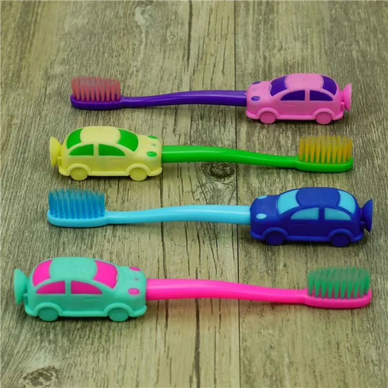 

2pcs Children Cartoon Car Toothbrush Baby Girls Boys Deciduous Tooth Training Brush Kids Teeth Cleaning Super Soft Baby Device