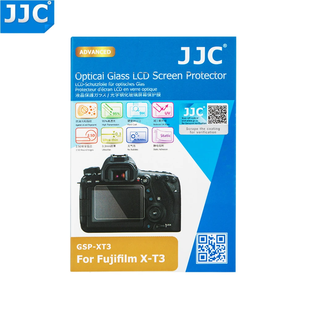 

JJC Optical Glass Camera Screen Protector LCD Guard Film for Fujifilm X-T3