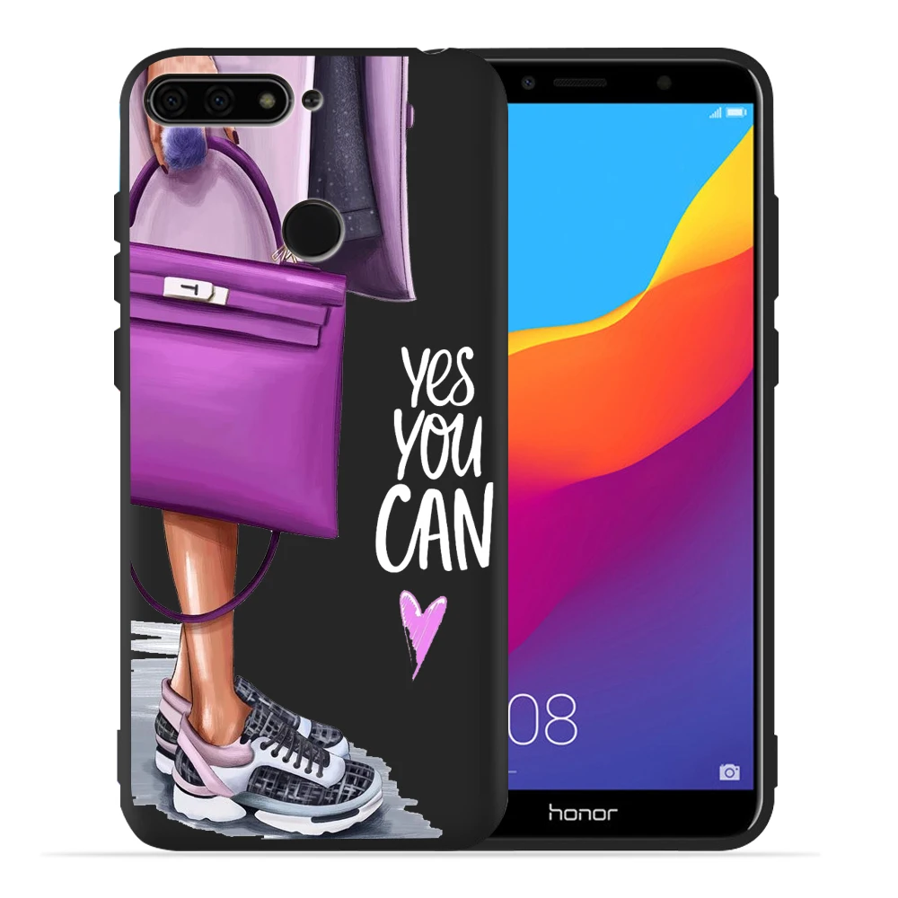 Привлекательный кофейный чехол на высоком каблуке для huawei Honor View 20 20 Lite 20Pro 10 Lite 9 Lite 10 9 8 8x 8c 8 Lite Capa Etui - Цвет: 05