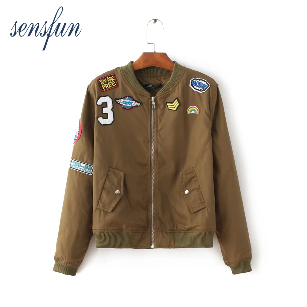 Sensfun 2018 Jacket Women Long Sleeves Basic Coats Casual
