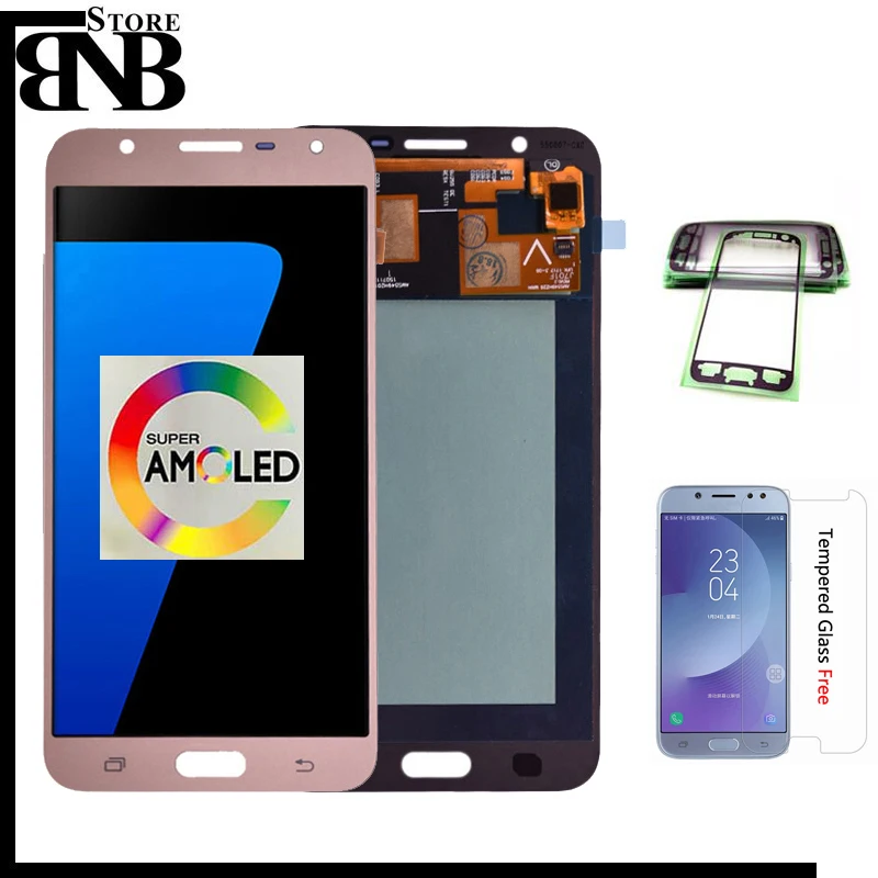 Pаспродажа Super Amoled для samsung Galaxy J7 nxt J701F J701M Amoled ЖК дисплей сенсорный дигитайзер сборка для j701 J7 neo J7 core