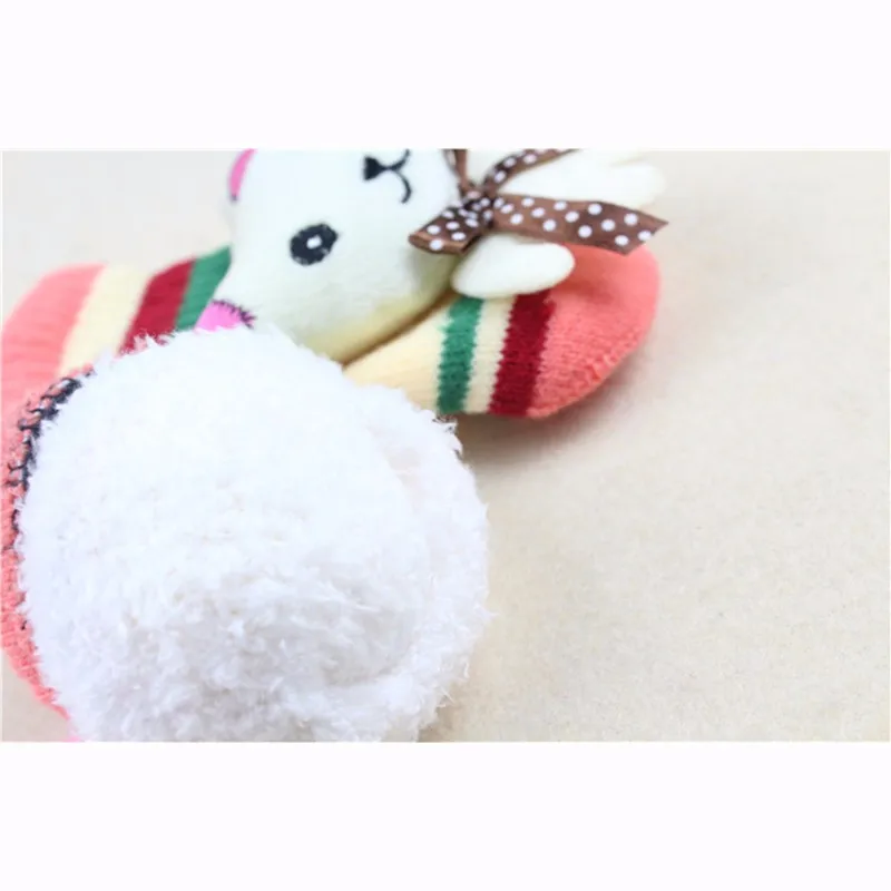 New Kids Gloves Cartoon Bear Infant Gloves Warm Boys Girls Mittens Lovely Crochet Toddler Glove Autumn Winter Baby Accessories (15)