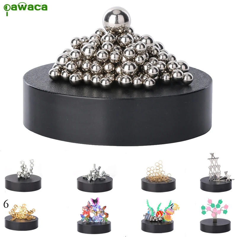 Magnetic Sculpture Desk Toy Diy Home Decoration Art Magnetic Sculpture Desk Toy Diy Home Decoration Art Kids Educational Toys Metal Craft Figurines Gift In Miniatures From