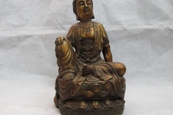 

Tibet Folk Buddhism Classic Copper Bronze Bodhisattva Kwan-Yin Guan Yin Statue