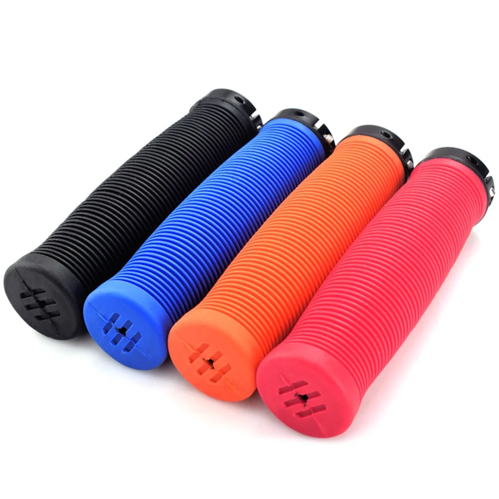 

Bicycle Grips Anti-Skid Rubber MTB BMX Road Cycling Handlebar Grips Mountain Bike Lock On Bicycle Handlebars Bar End Bike Parts