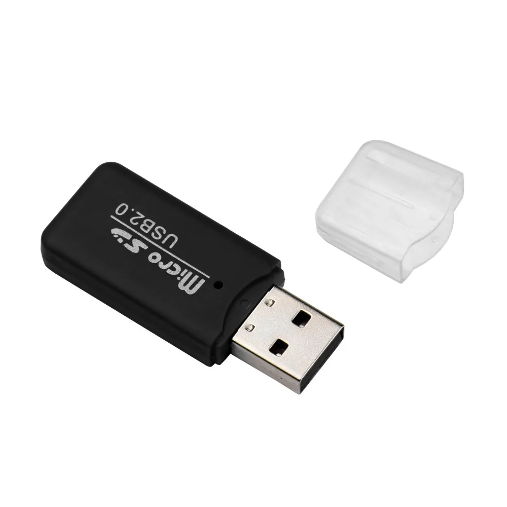 Кардридер USB 2,0 картридер 2 микро-sd TF флэш карты памяти мини адаптер для ноутбука Прямая продажа с фабрики Прямая доставка Jan12