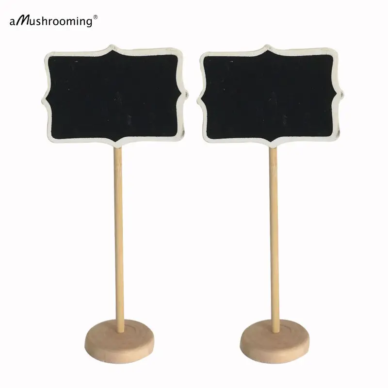 Details about   10x15cm Mini Blackboard Message Sign with Stand Clip Note Buffet Wedding Table 