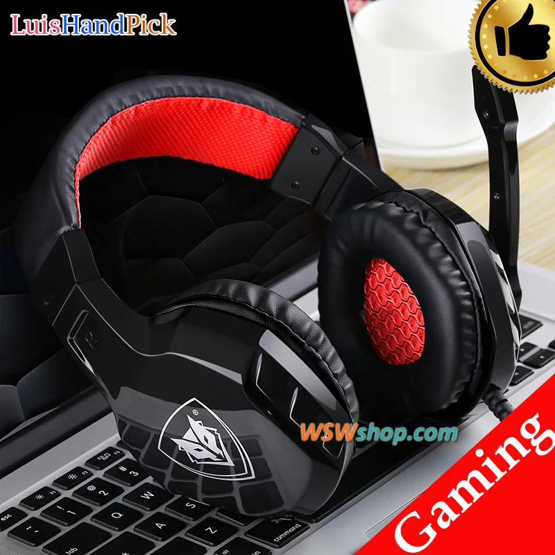 LuisHandPick Stereo HiFi PC Computer Gaming Headset Gamer Headphones