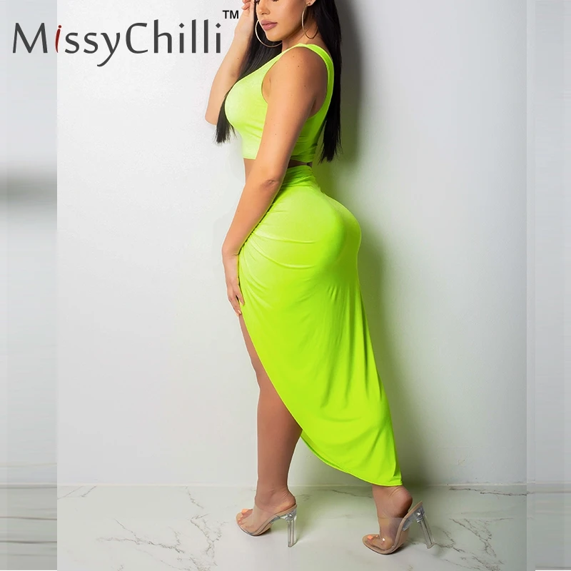 Женское платье с разрезом MissyChilli вечернее из двух частей на одно плечо Осеннее