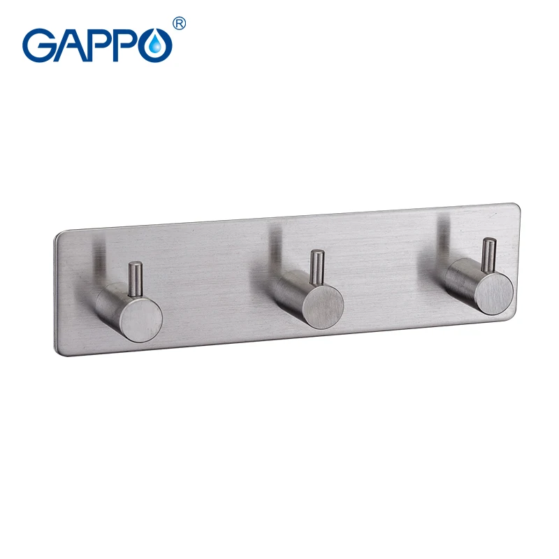 GAPPO Robe Hooks 3 clothes hook stainless steel Hooks Wall mount Coat
