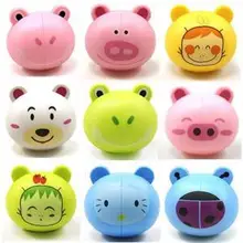 Экологичный милый мультфильм животных присоска держатель для зубных щеток сантехнические аксессуары набор для ванной комнаты