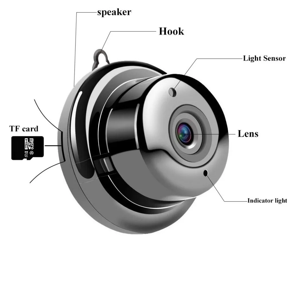 

IP Camera 1080P Mini Wifi Camera 720P CCTV Security Camera Two Way Audio P2P Night Vision Baby Monitor 32G SD Card