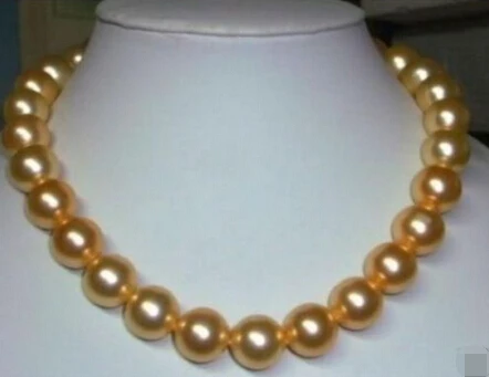 Ожерелье с жемчугом sonvoge Gem J0040 12 мм золото Южное море 18 дюймов|necklace gif|necklace dnecklace
