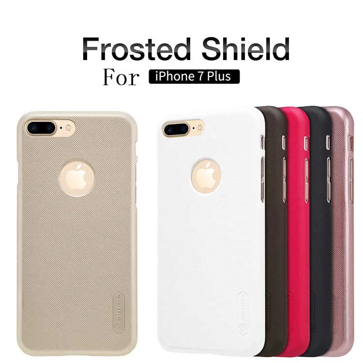 

For iPhone 7 Case Nillkin Super Frosted Shield Case For Apple iphone 7 Plus 5.5" Plastic Hard Back Cover Case + screen protector