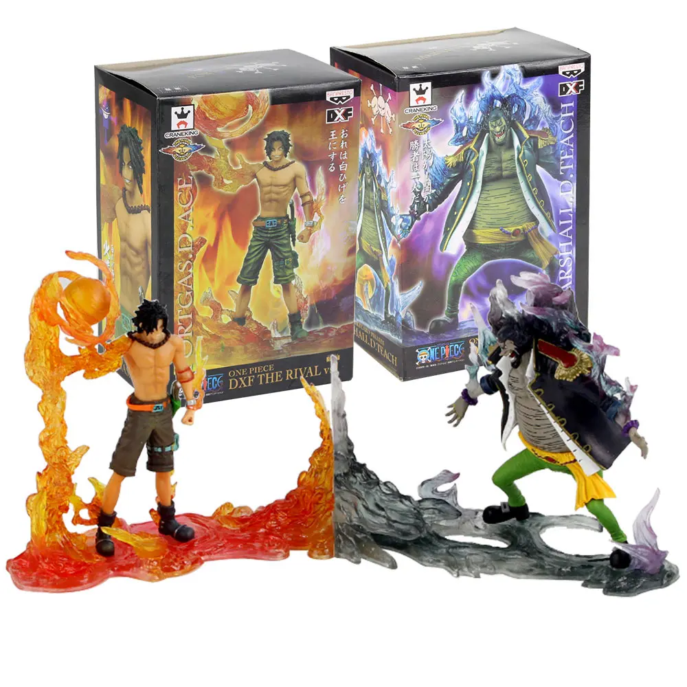 2 шт./лот цельная фигурка DXF Portgas D Ace VS Marshall научить завершающей аниме модель