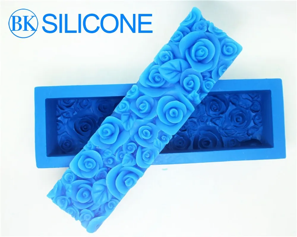 Factory Wholesale Big Silicone Loaf Mold Silicone Rose Loaf Mould Handmade Silicone Soap Mold Free Shipping