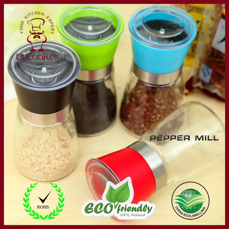 PHigh Quality Cooking Kitchen Tool Stainless Steel Spice Sauce Manual Salt Pepper Mill Grinder Good for Home KT-C127 | Дом и сад
