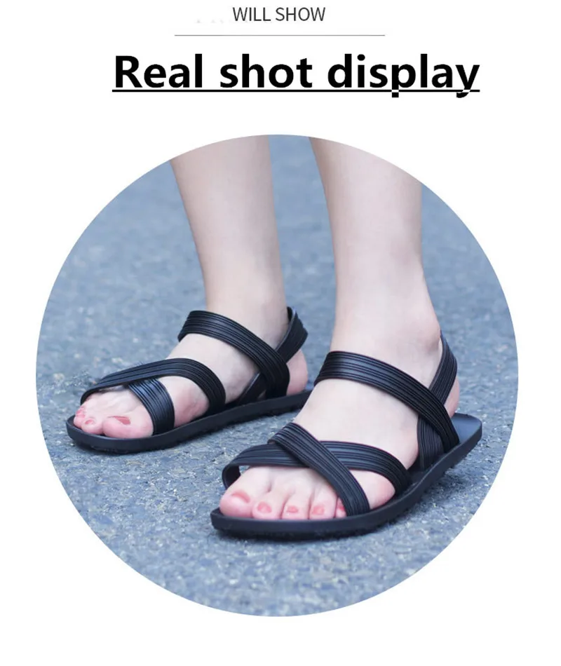 Kiderann2019/летние женские сандалии женская обувь пляжная обувь на низком каблуке с нескользящей подошвой модные повседневные прогулочные сандалии с открытым носком