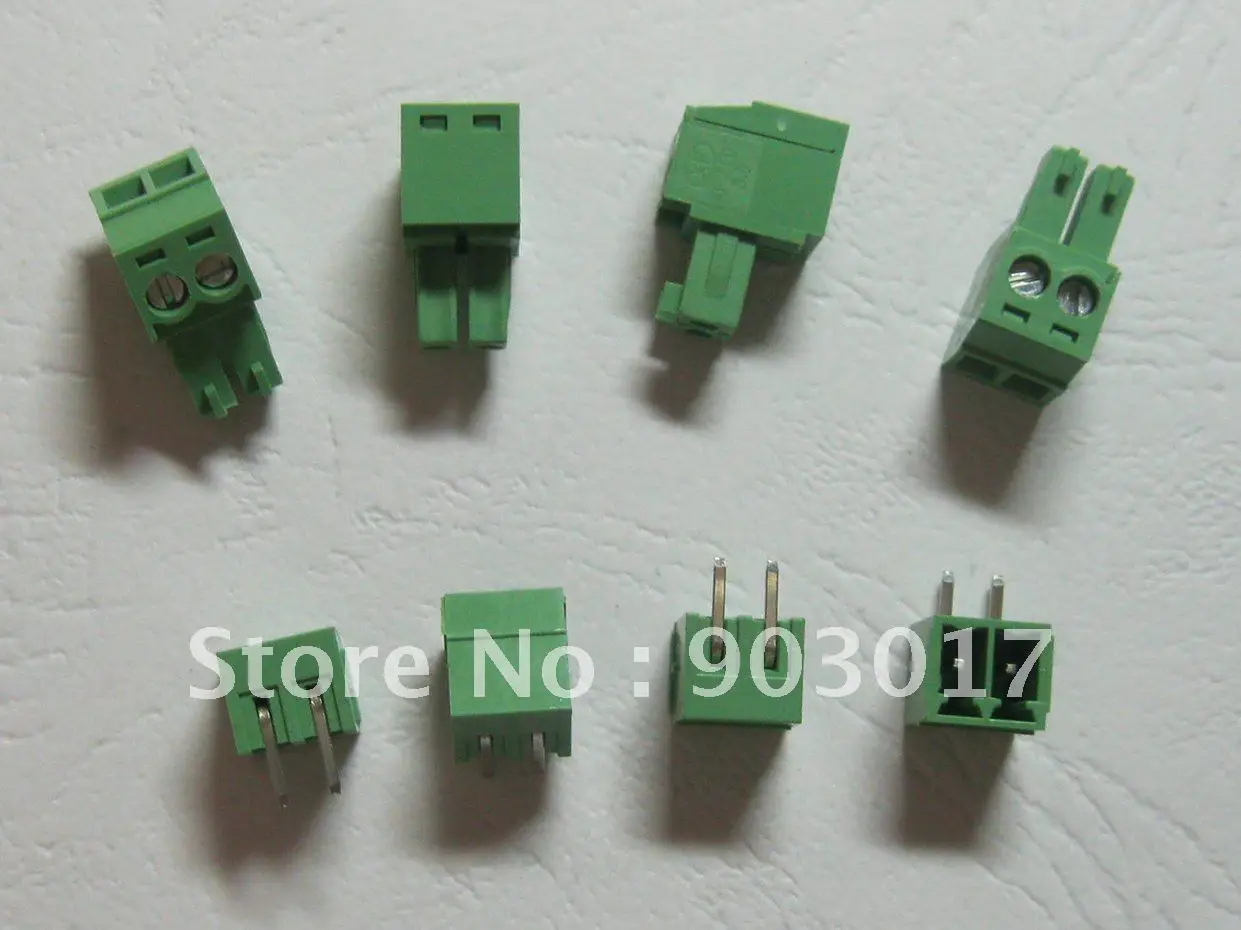 30 шт. угол 2pin/шаг пути 3,5 мм винтовой клеммный блок соединитель зеленый цвет подключаемый тип с угловым контактом