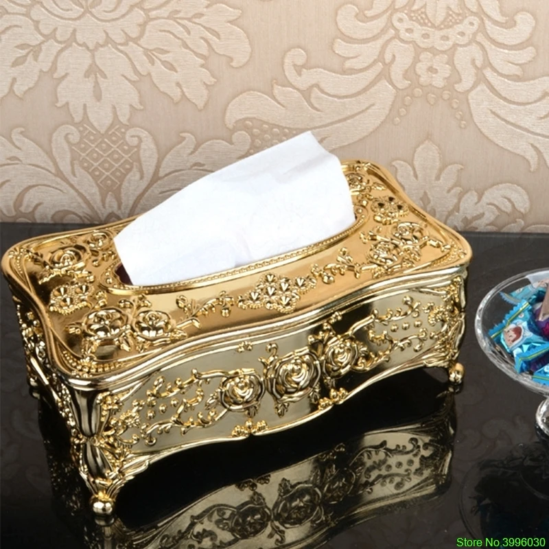  Luxury European Style Acrylic Tissue Box KTV Handkerchief Toilet Paper Holder