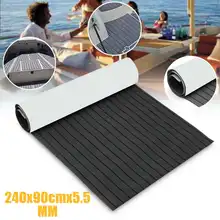 Самоклеющиеся 900x2400cmx5. 5 мм темно-серый с черным EVA пены тик лодка настил лист яхты синтетический тик настил колодки аксессуары