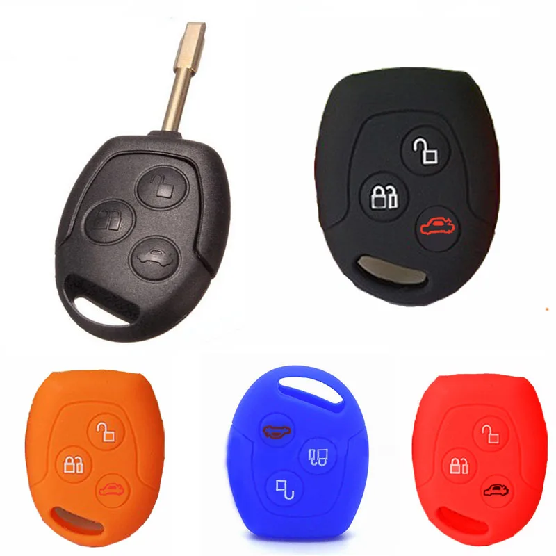 

Car Key Fob Case Cover Sticker Set Protector Accessories For Ford Mondeo Fiesta Focus C-Max Ka Galaxy Protection Case Remote