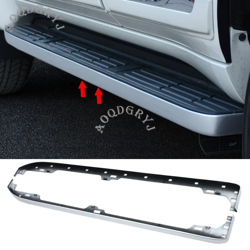 

2pcs ABS Running Board Nerf Bar trim Cover decor strip 2010-2019 For Toyota Land Cruiser Prado FJ150 Car styling