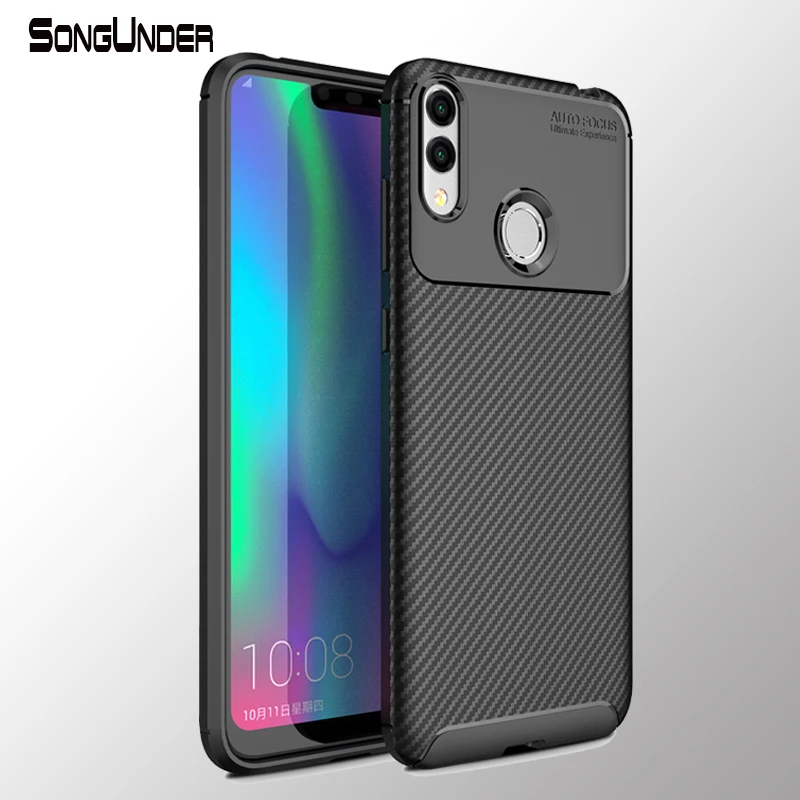 Чехол для Huawei Honor 8X Мягкий силиконовый чехол из углеродного волокна 8C Max 8xmax