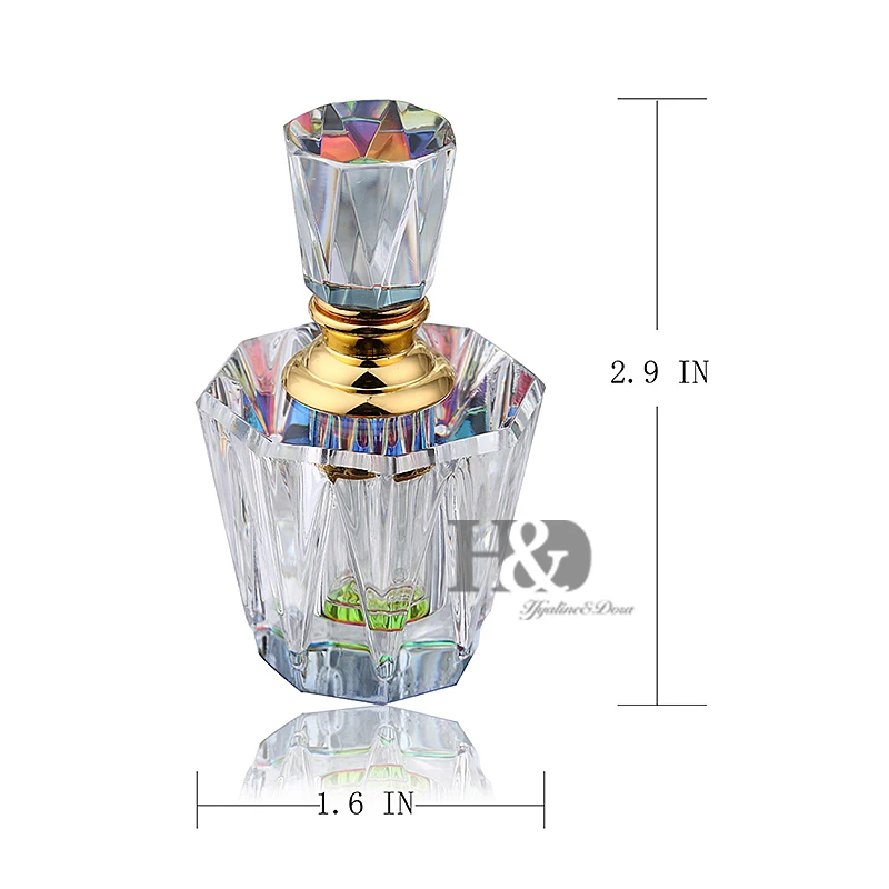 H & D Египетский Кристалл Стекло парфюмерные бутылочки пустые бутылка для домашнего декора (3 мл)