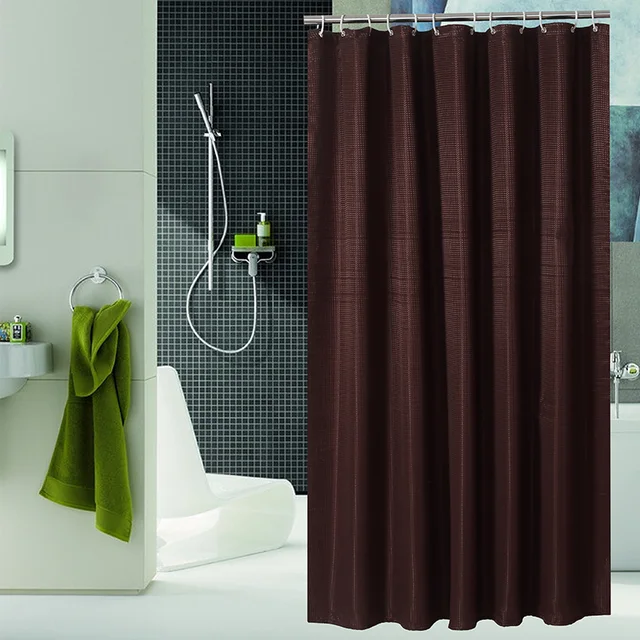 12 color Sólido Cortinas Para Baño de Ducha de Poliéster Impermeable ... 12 color Sólido Cortinas Para Baño de Ducha de Poliéster Impermeable ...