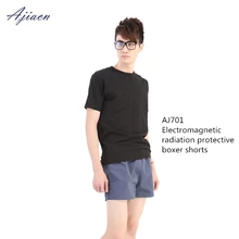 Ajiacn Genuine Men's anti-radiation shorts electromagnetic radiation shielding Comfortable breathable boxer shorts