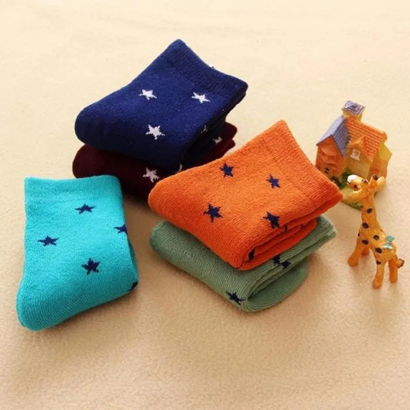 Star Kids Socks Infant Thick Clothes Warm Unisex Sock Autumn Winter Apparel Comfort Toddler Prop Children Clothing Free Shipping (11)