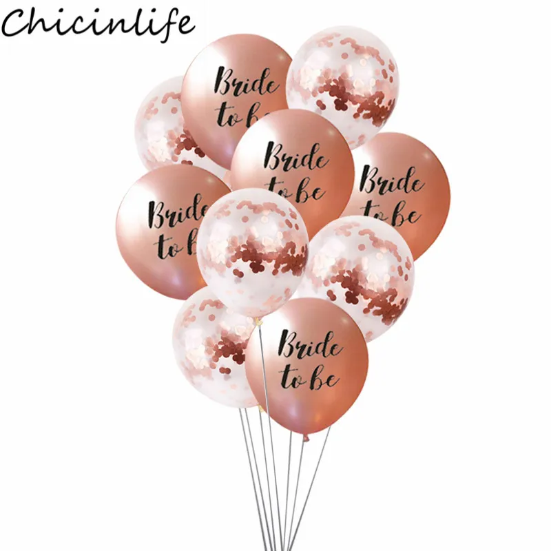 Chicinlife, 12 дюймов, розовое золото, тема для невесты, чтобы быть, латексный шар, девичник, девичник, вечерние, девичник, свадебные украшения, принадлежности
