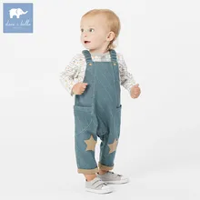 DB5941 нижнее белье в стиле бренда dave bella осень для маленьких мальчиков с рисунком звезды комбинезон с принтом детские штаны качественные Комбинезоны для маленьких детей, джинсовая одежда