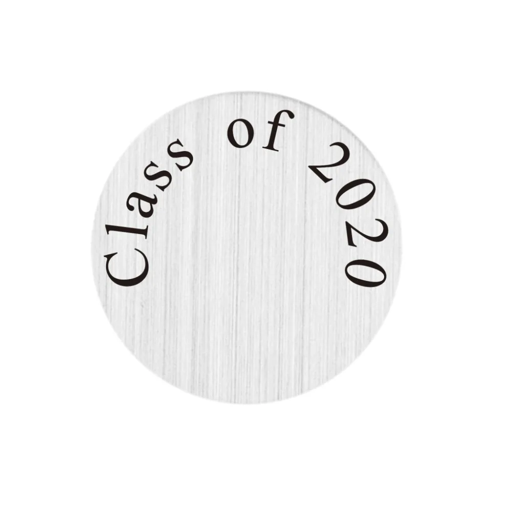 

22mm stainless steel class of 2020 locket backplate floating locket plate