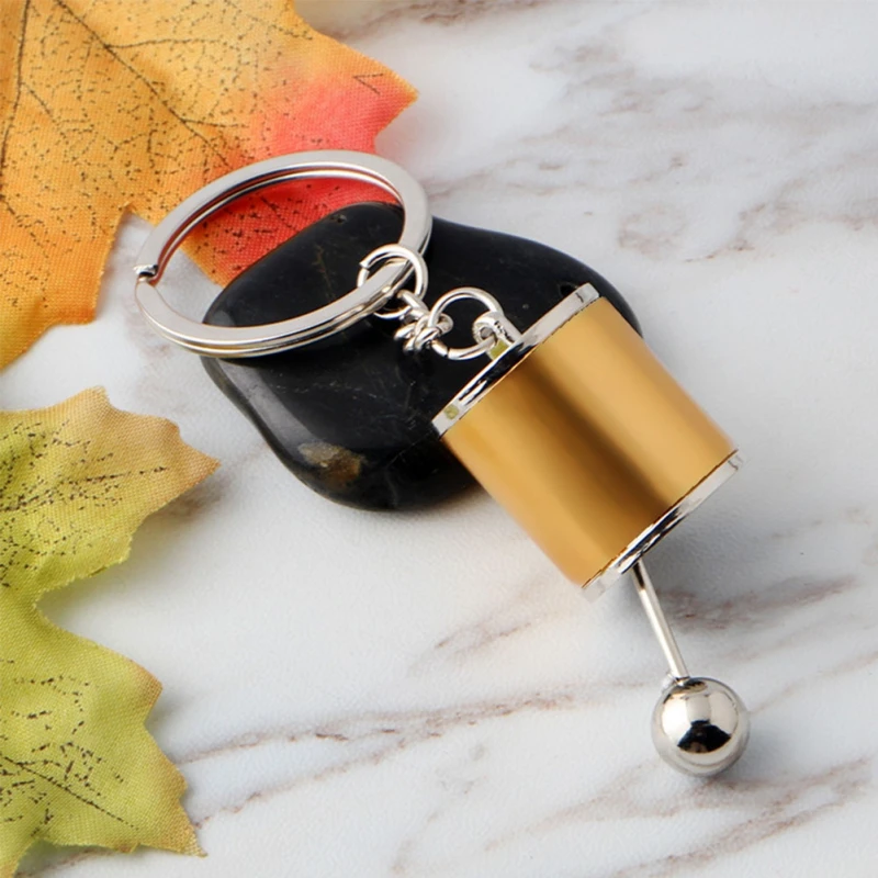 

Accessories Car Key Chain 6 Speed Manual Transmission Gear Shaped Lever Shift Knob Type Portable Auto Metal Pendant Decoration