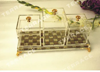 

(4pcs/lot) Clear Acrylic Jewelry Box,Lucite Storage Container Display,Make Up Cosmetic Vanity Case