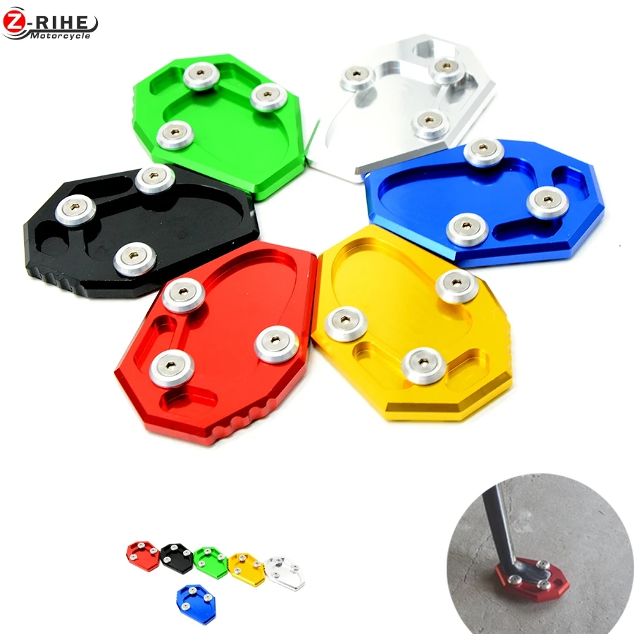 For Yamaha MT07 XJ6 FZ6 FZ6R mt-07 mt 07 Blue motorbike Fittings Side Stand Spacer Side Stand Enlarge Motorcycle accessories mt