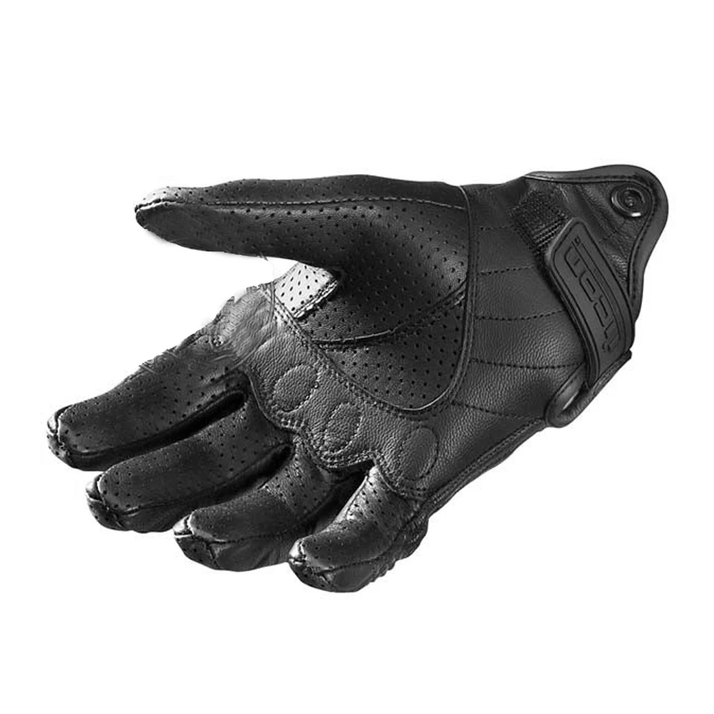 Knight Retro Pursuit Perforated Real Leather Motorcycle Glove Moto Waterproof Gloves Motorcycle Protective Gears Motocross Glove