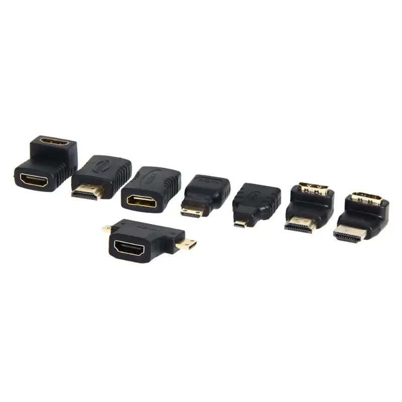 7Pcs/Set 1080P HDMI adapter Set HDMI Female to Mini micro HDMI Male Extension Adapter Converter For 3D TV LCD HDTV 7Pcs/Set 1080P HDMI adapter Set HDMI Female to Mini micro HDMI Male Extension Adapter Converter For 3D TV LCD HDTV