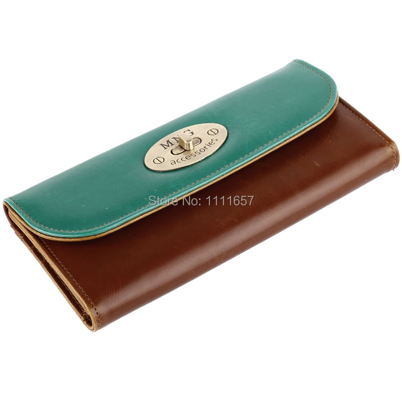 Ladies Vintage Style Wallets Genuine Long Wallet Women Elegant Female